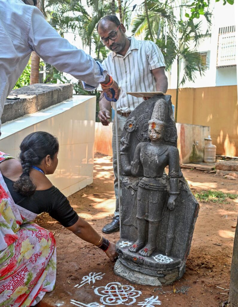 Ancient Vishnu Statue Brought by Waves in Pedda Rushikonda