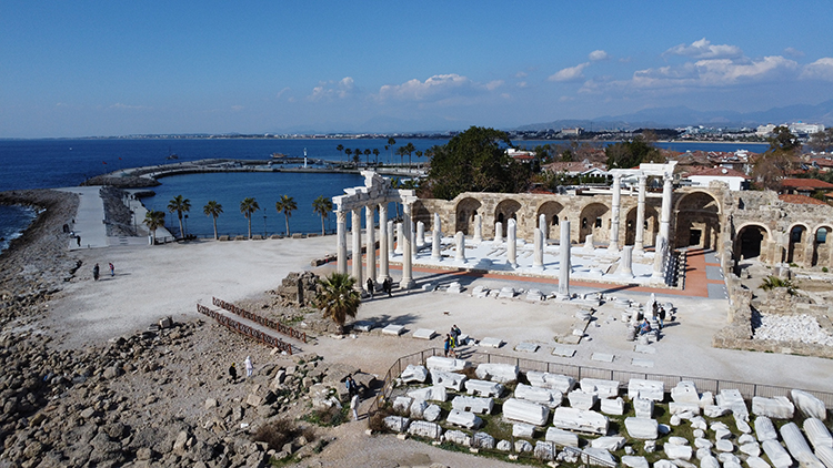 The Temple of Athena, Main Goddess of Ancient Side, Attracts Great Interest