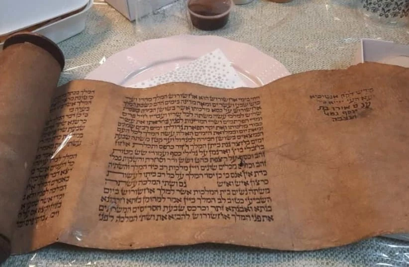 An ancient Book of Esther scroll taken by an Israeli rescue team during the 2023 earthquakes in Turkey has been returned