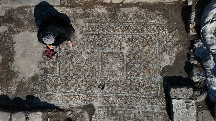 The Mosaic House in the ancient city of Pergamon is being uncovered