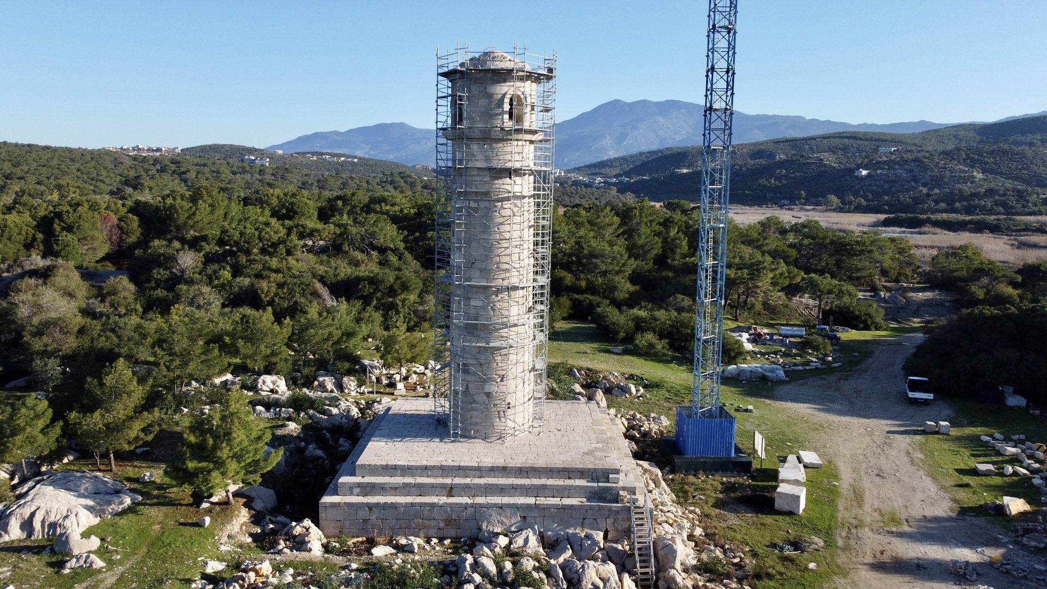 Restoration of Patara's 2000-Year-Old Ancient Lighthouse Reaches Final Stage