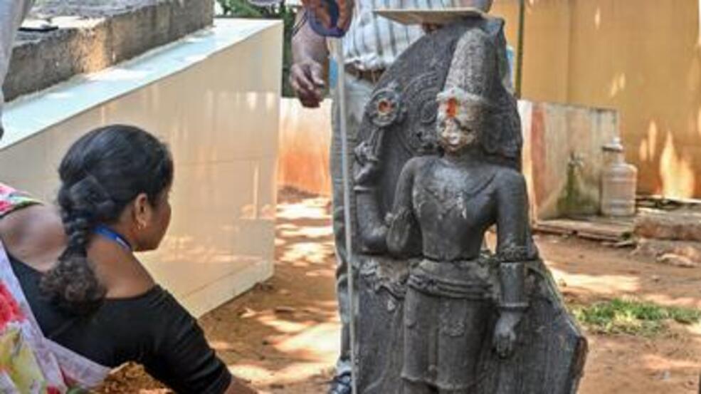 Ancient Vishnu Statue Brought by Waves in Pedda Rushikonda