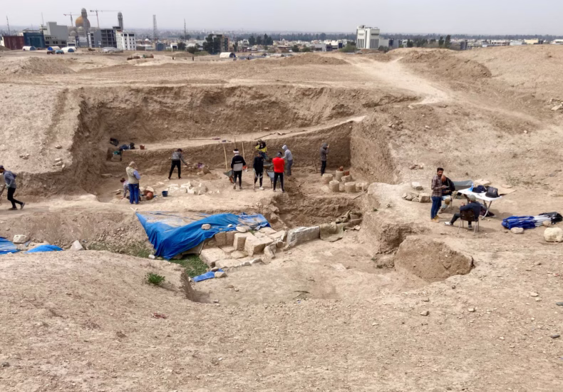 Massive Relief Depicting Assyrian Gods and King Ashurbanipal Unearthed in Ancient Nineveh