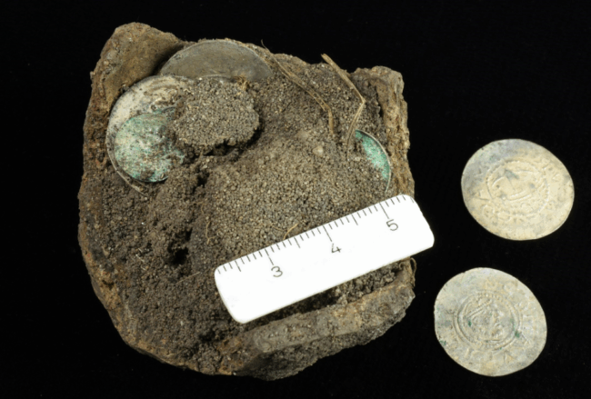 Silver Coins and a Hoard from the 11th Century Discovered in Lübs, Germany
