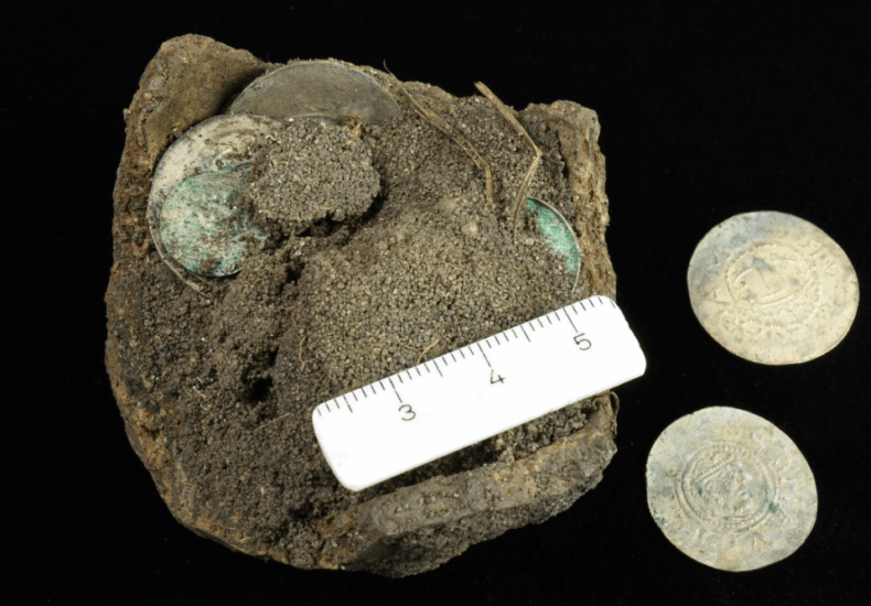 Silver Coins and a Hoard from the 11th Century Discovered in Lübs, Germany