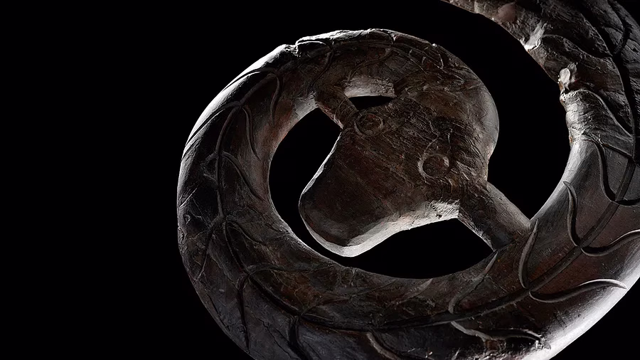 Original Serpent Head of the Oseberg Ship