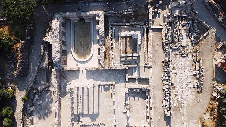 Water Flows Again After Nearly Two Millennia in Stratonikeia’s Roman Bath