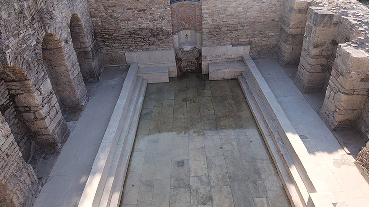 Water Flows Again After Nearly Two Millennia in Stratonikeia’s Roman Bath