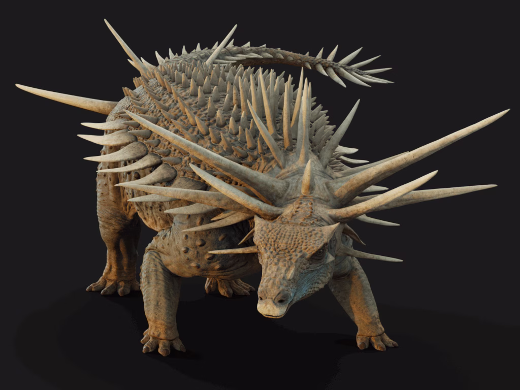 A life reconstruction of Spicomellus afer. Credit: Matthew Dempsey - NHM