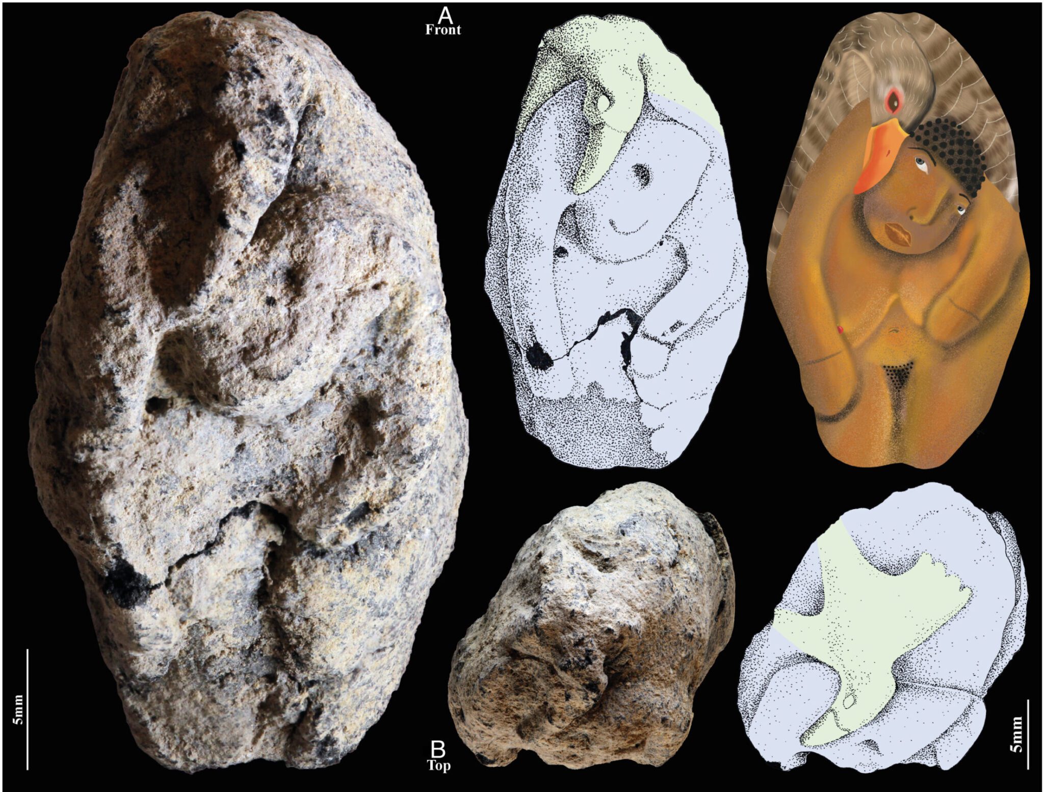 Long Before Zeus and Leda: Natufians Crafted a 12,000-Year-Old Scene of a Goose Mating With a Woman