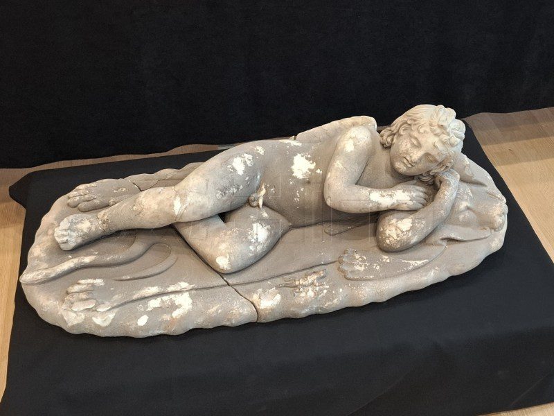 Roman “Sleeping Cupid” Statue Unearthed Beneath Pula’s Streets After 2,000 Years