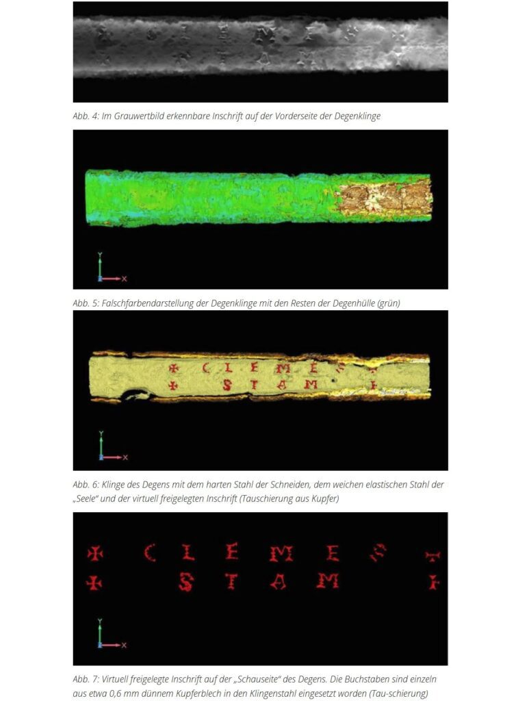 Hidden Inscription Revealed Inside a 16th-Century Sword: CT Scan Uncovers Solingen Master’s Name