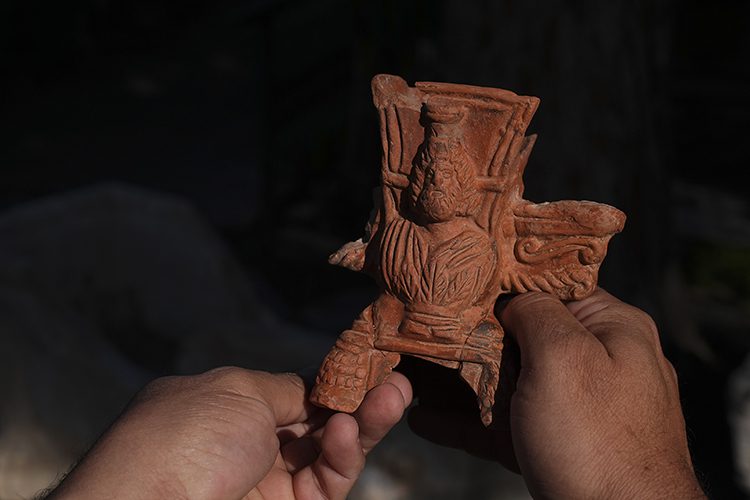 A 2,000-Year-Old Incense Burner Depicting the Egyptian God Serapis Discovered in Ephesus