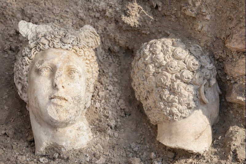 1,800-Year-Old Roman Head of Hermes Unearthed at Laodikeia in Western Turkey