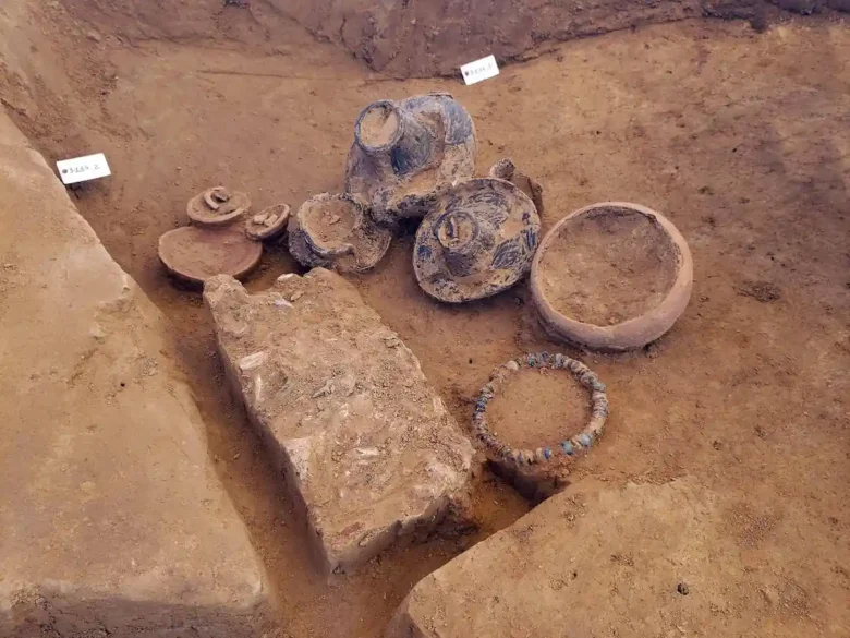 2,000-Year-Old Child’s Grave in France Reveals Terracotta Figurine