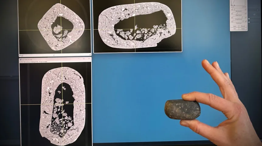 2,000-Year-Old Clay Rattle Scanned with CT Reveals the Secret Behind Its Ancient Sound