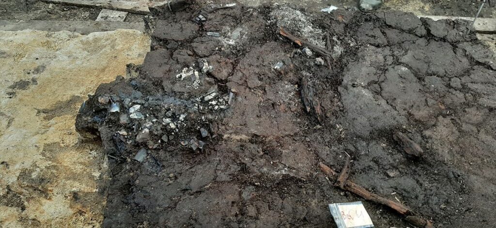 10,500-Year-Old Cremation Burial in Germany Found with Aurochs Skull on Ritual Post