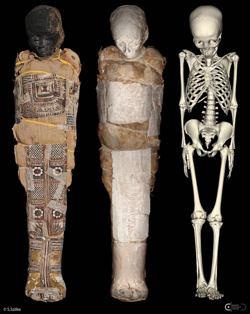 AI Scans 2,000-Year-Old Egyptian Child Mummy, Reveals Hidden Amulets and Preserved Organ