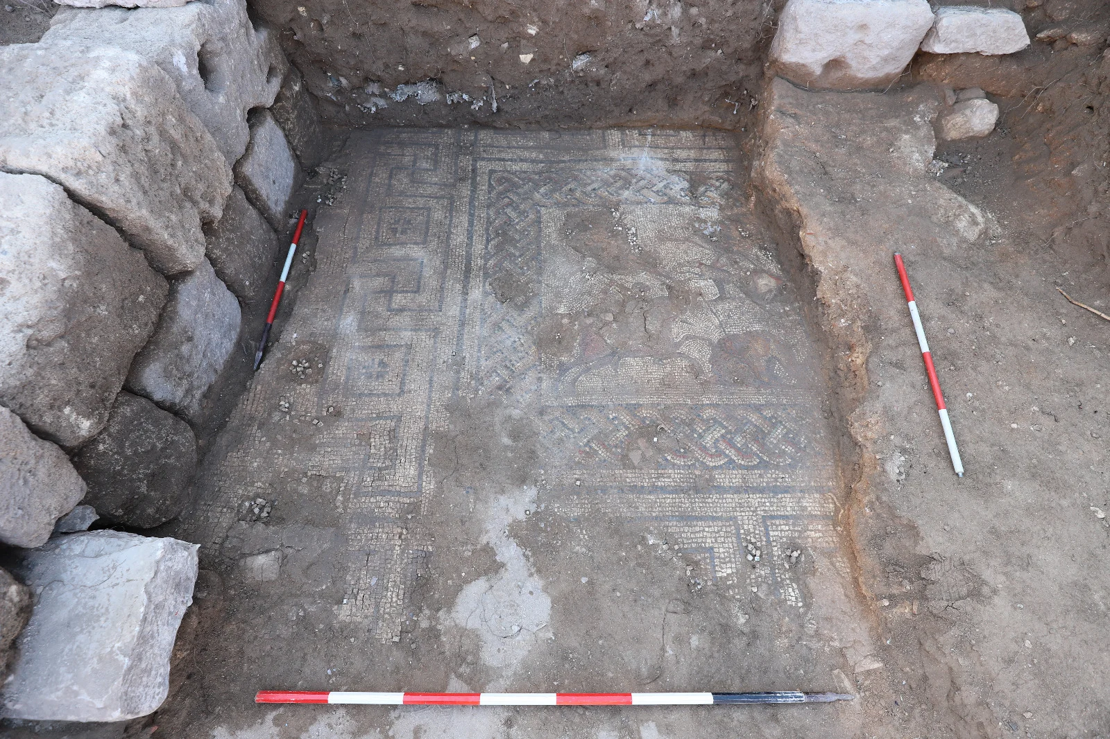 Roman Hunting Mosaic Buried for 50 Years Reemerges in Ancient Lilybaeum