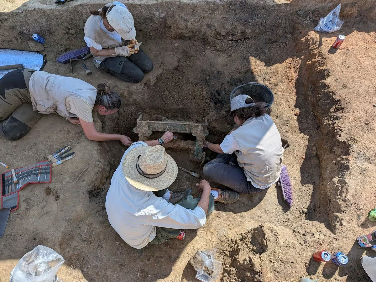 Unique 2,500-Year-Old Bronze Ritual Cart with Achelous Found at Casas del Turuñuelo
