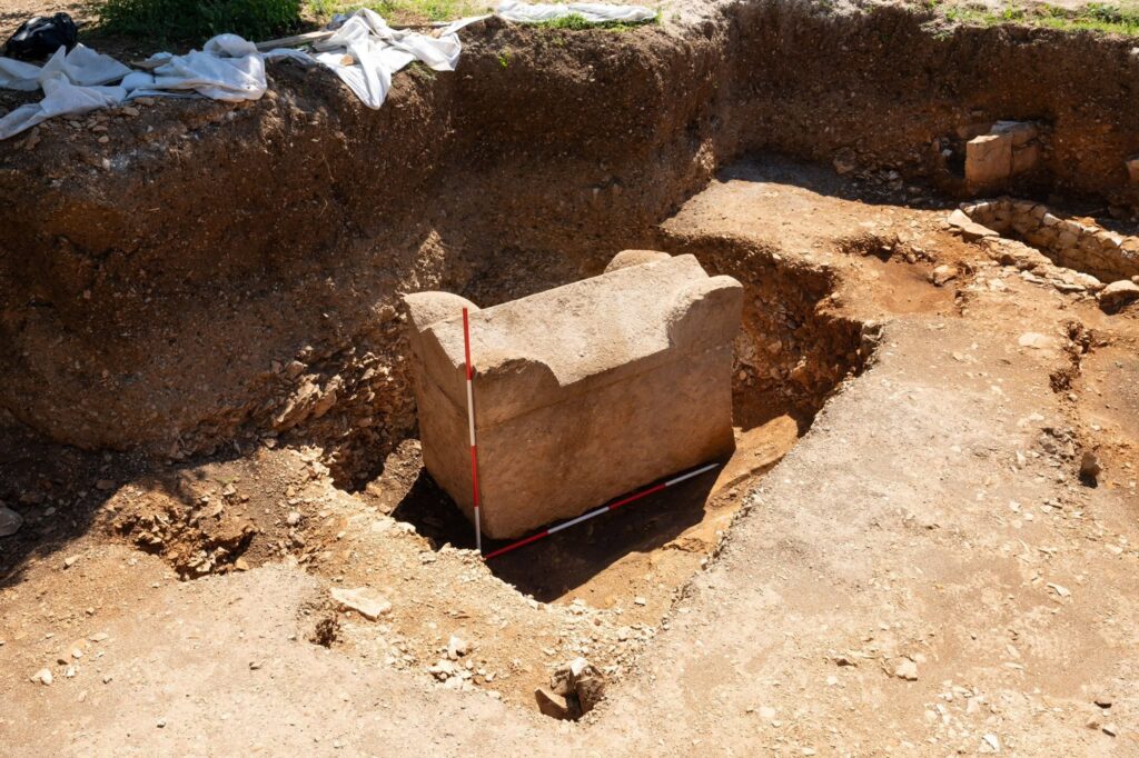 Five-Ton Roman Sarcophagus Found Sealed Beneath Cavtat After 1,500 Years