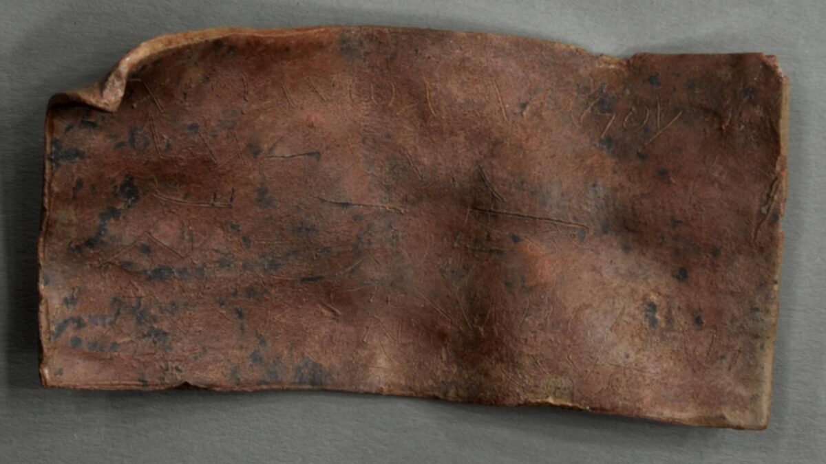 A Curse Tablet Found Under a Dutch Town Square Carries a Greek Spell in Egyptian Style