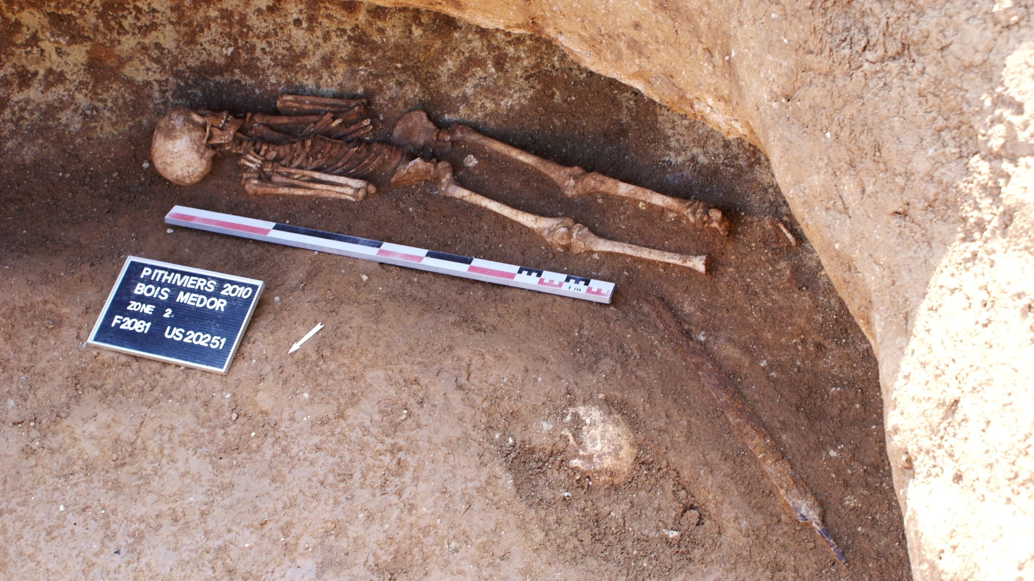2,400-Year-Old Child Buried with a Sword in a Gaulish Silo in France