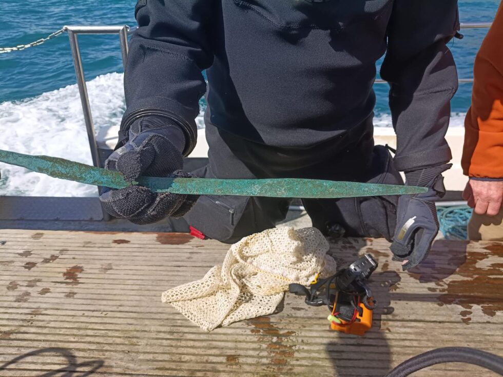Rare 3,000-Year-Old Bronze Age Sword Discovered at Salcombe Wreck Site