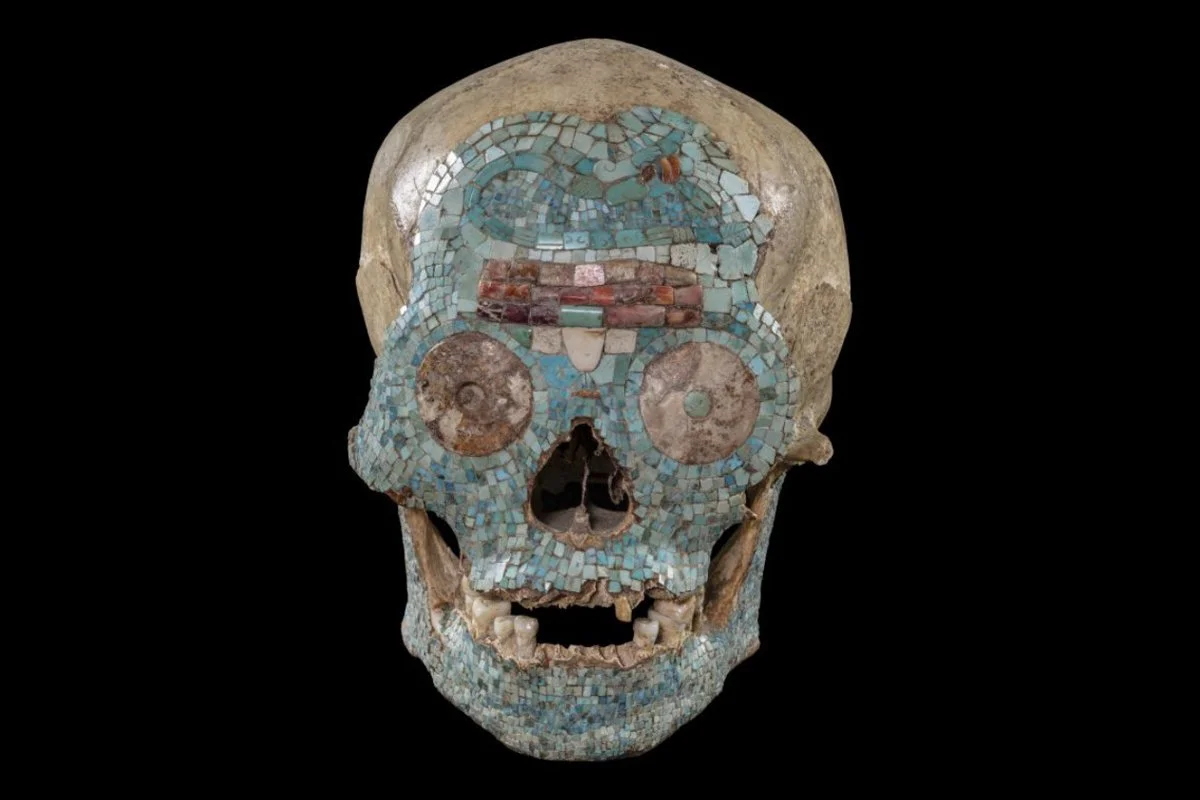 A Turquoise Mosaic Skull Spent 60 Years in Europe. Researchers Now Want to Know Who He Was