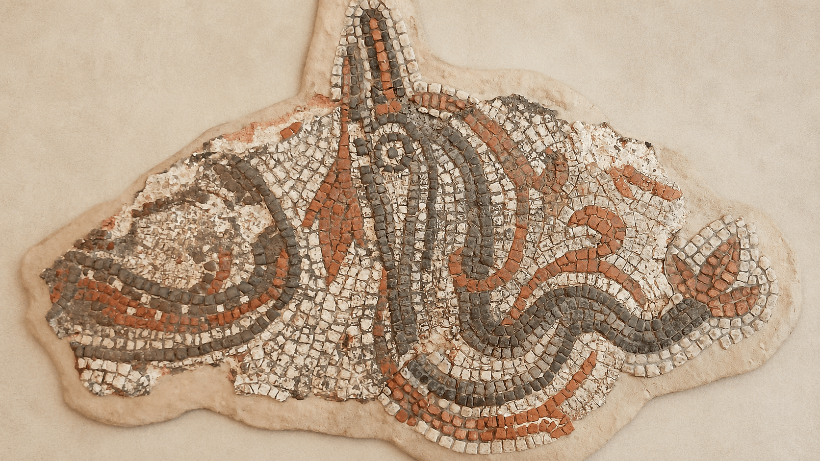 Lost Roman Sea Mosaic in England Survives Through One Fragment and an 18th-Century Drawing
