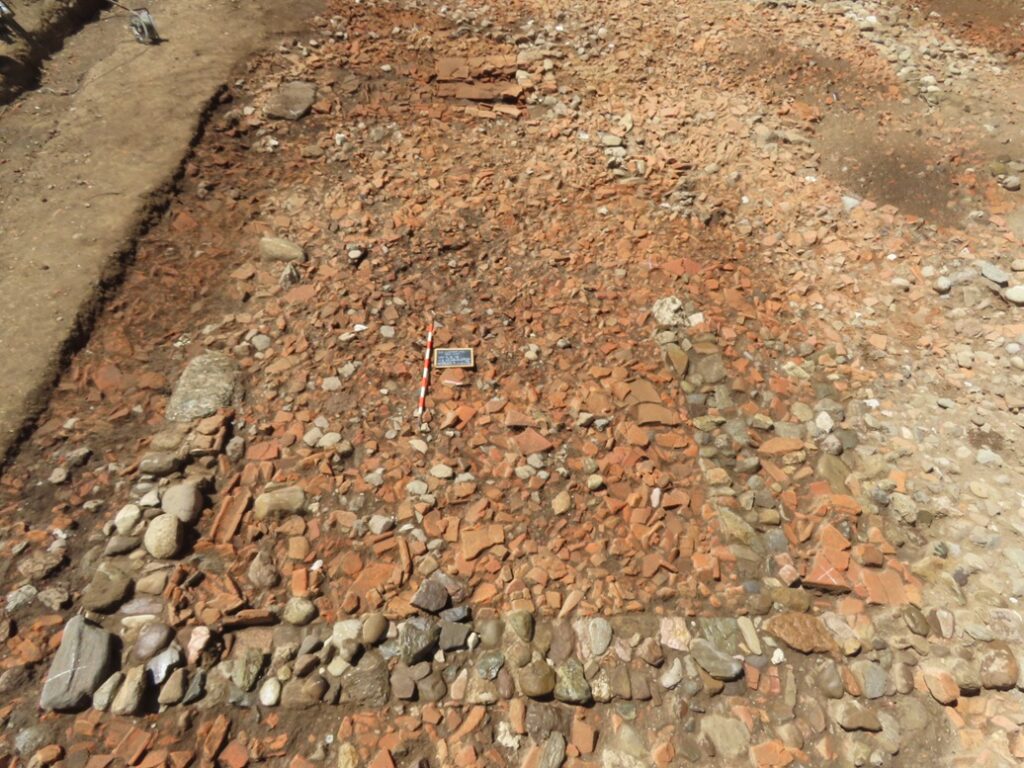 General view of the Roman settlement excavation at Stramonte in Ligornetto, Switzerland
