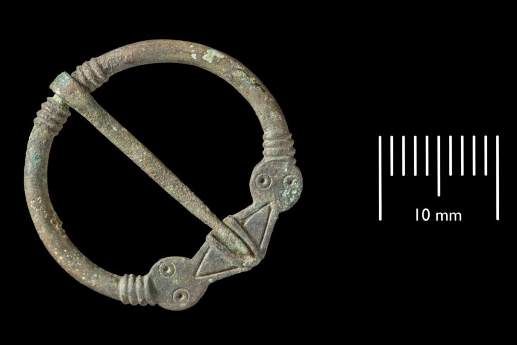 Anglo-Saxon copper-alloy brooch found during the Viking Link excavations