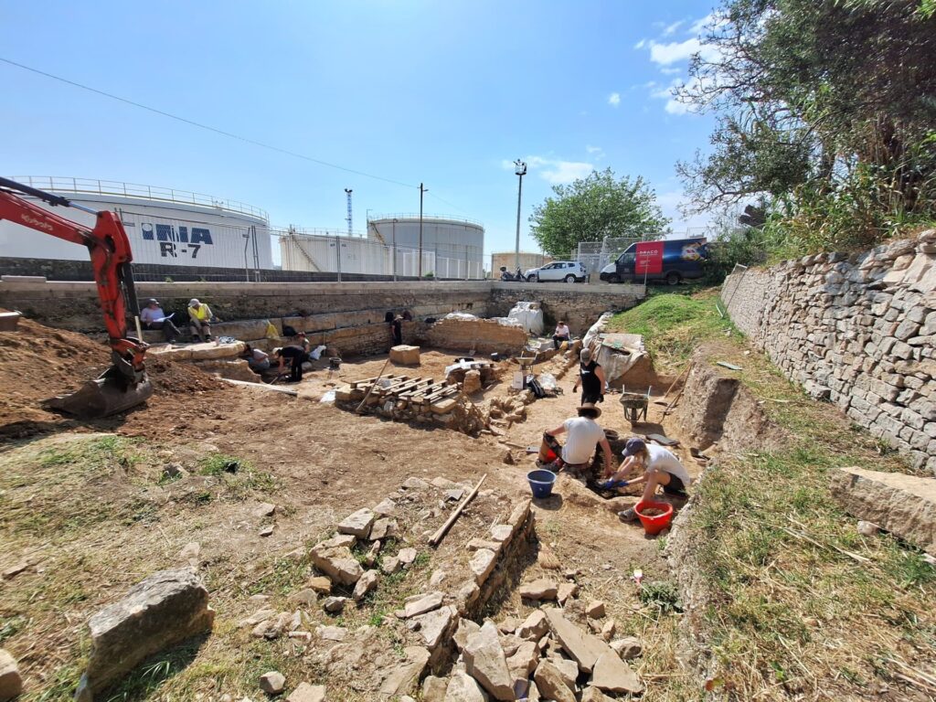 Archaeologists working at the Hortus Metrodori necropolis in ancient Salona, Croatia