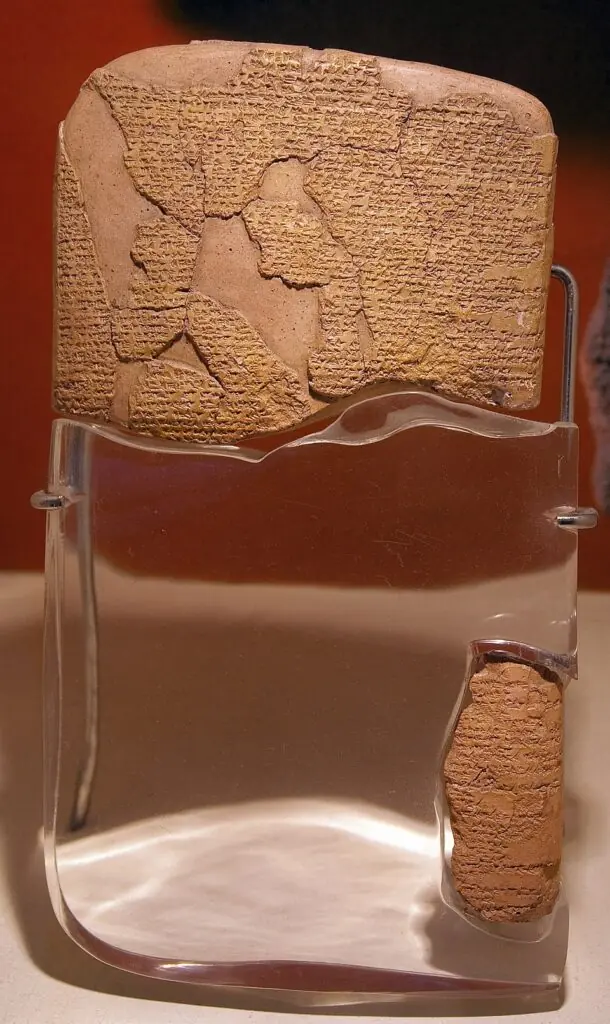Cuneiform tablet containing a copy of the Kadesh Peace Treaty in Istanbul