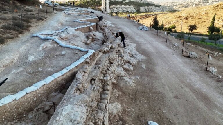 Archaeologists have uncovered a 2,000-year-old aqueduct designed to provide water to the Temple Mount in Jerusalem